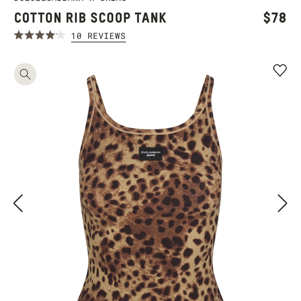 Dolce & Gabbana Leopard Print Tank Top